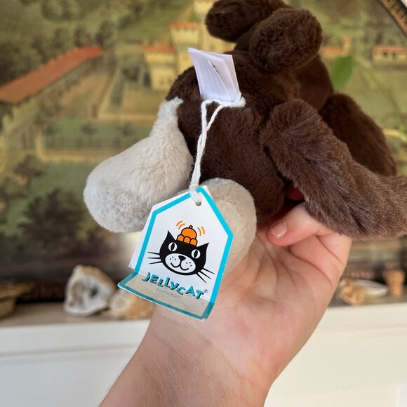 Retired Rare Jellycat Small Bashful Fudge Puppy NWT - Picture 4 of 5